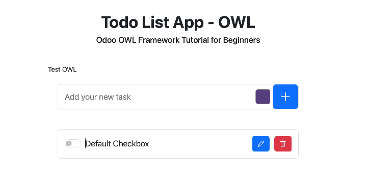 test owl new component