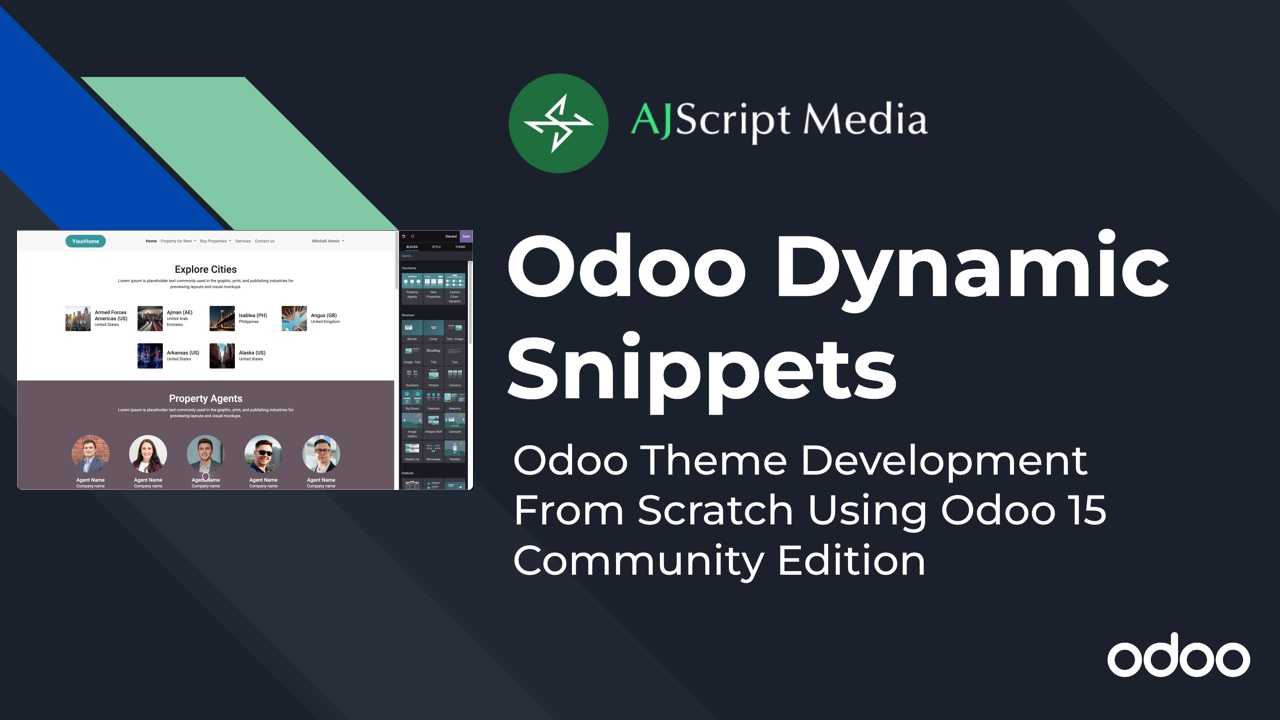 Create Dynamic Snippet in Odoo