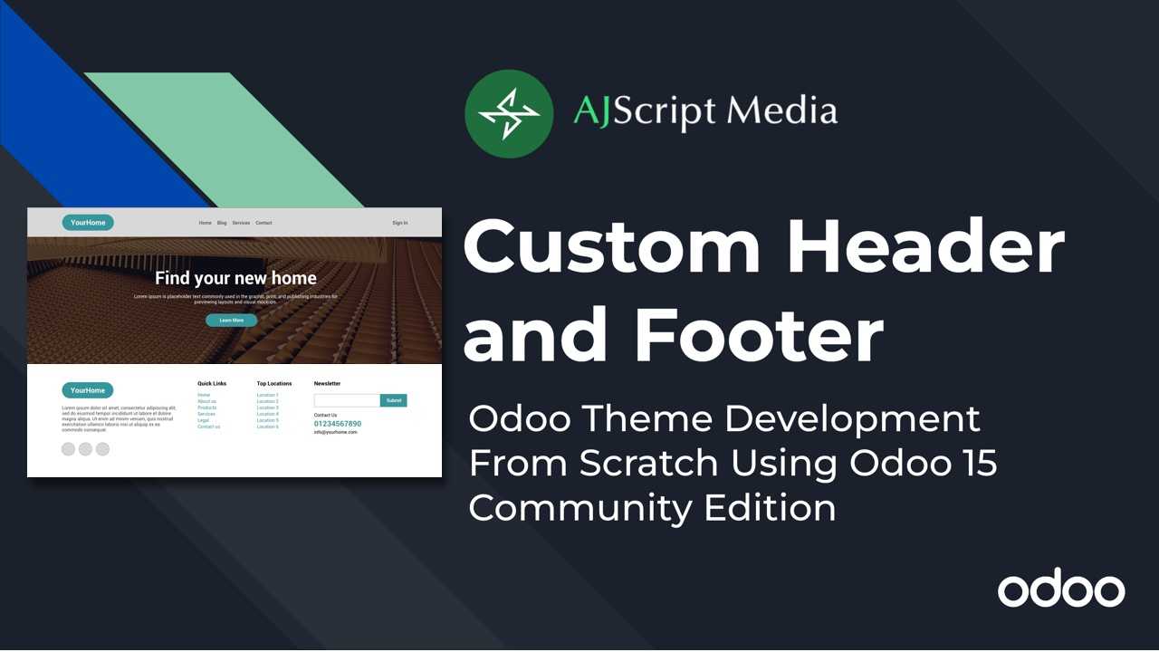 How to Create Odoo Website Custom Header and Footer